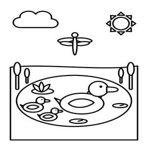 Snug Hollow: A Cozy Woodland Coloring Book for Kids sample page 3